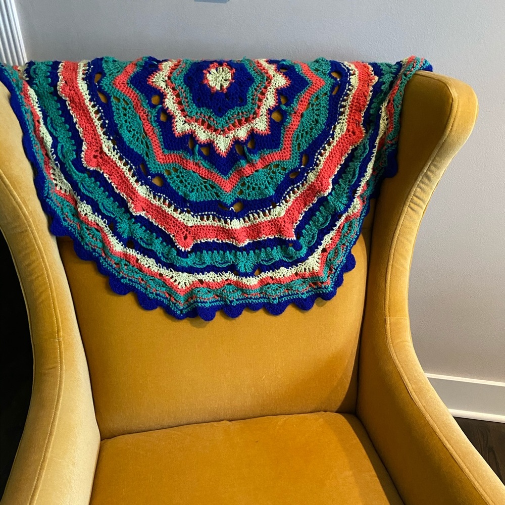 crochet throw